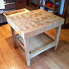Butcher's Block with Drawer and Shelf
