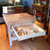 Butcher's Block with Drawer and Shelf