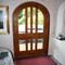 Curved top front doors