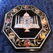 Original piece of black marble inlaid with the Tah Mahal