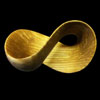 Mobius strip made from ash wood