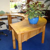 Reception desk from London plane tree