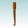 Custom designed table leg