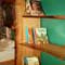 Waney edged bookshelves